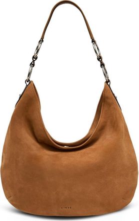 Aim&eacute;e Roma Hobo Bag in Latte Suede at Nordstrom