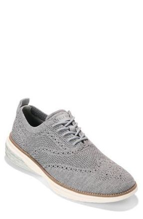 Cole Haan Grand Hurrion Stitchlite Wing Oxford in Oyster Mushroom/Ultimate Gray at Nordstrom Rack, Size 10.5