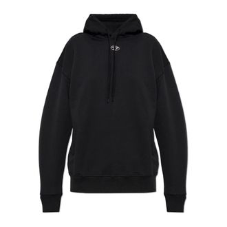 Diesel F-Buxt-Hood-Od Hoodie - Dames - Hoodies - Zwart - S - Katoen - Hoodies & sweatvesten