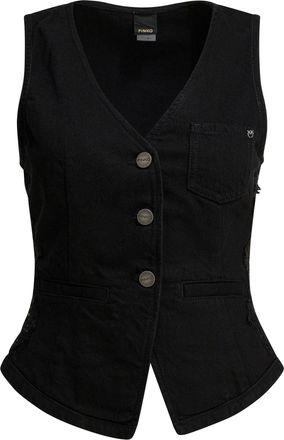 Pinko Limousine Black Denim Vest