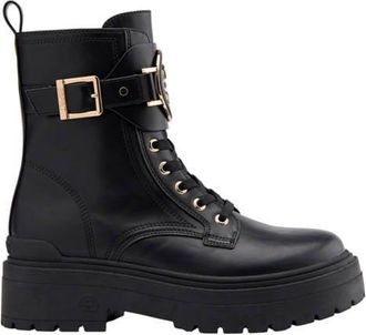 Esprit gevoerde veterboots zwart