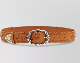 Ermanno Scervino majaro embroidery belt adjustable braided design