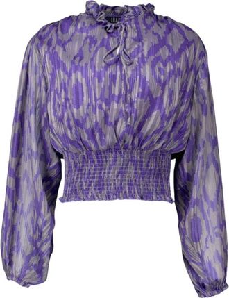 Ibana Taliso Paarse Blouse - Dames - Blouses - Paars - 2XL - Overhemden