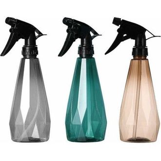 OEM Juego De 3 Botellas Pulverizadoras Vac&iacute;as De 500 Ml Con Bomba De Gatillo, Botella De Pl&aacute;stico Recargable Con Boquilla Ajustable, Botella Transparente 