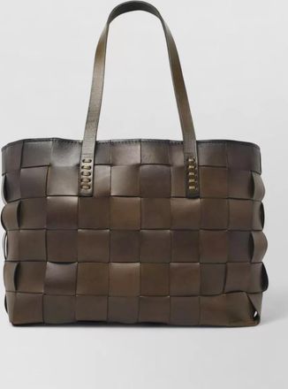 Dragon Diffusion japan tote leather bag woven design