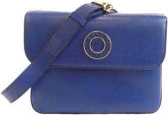Celine Pre-owned Cross Body Bags, female, Blue, Size: ONE SIZE Pre-owned Leather celine-bags
