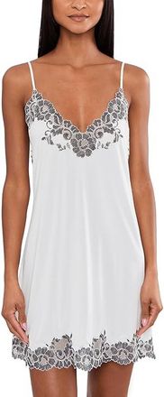 Natori Peony Enchant Chemise Womens Jumpsuit & Rompers One Piece Ivory : M (Womens 10-12), Polyester/Spandex