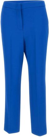 Kaos Crepe Broeken - Dames - Slim Fit Broeken - Blauw - L - Leer - Broeken