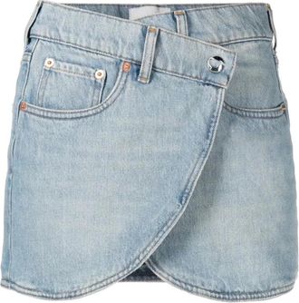 Coperni Denim Mini Rok - Dames - Spijkerrokken - Blauw - S - Denim - Rokken