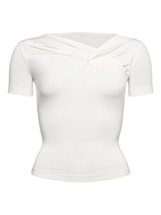 Eres Anna short-sleeved top - women - Micromodal/Silk/Spandex/Elastane - L - White