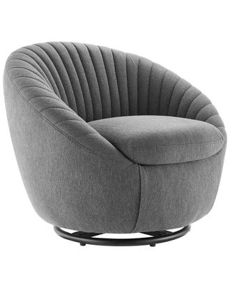 ModWay Whirr Tufted Fabric Swivel Chair