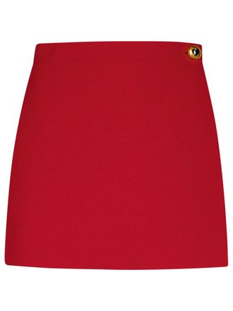 Moschino Burgundy Polyester Blend Shorts