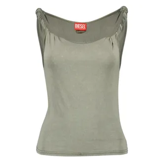 Diesel Sleeveless Tops, female, Green, Size: M T-Twy Tank