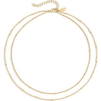 Electric Picks Double Take Necklace in Gold at Nordstrom