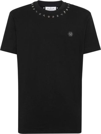 Philipp Plein T-shirt Ronde Hals SS - Heren - T-shirts - Zwart - 4XL - Katoen - Tops
