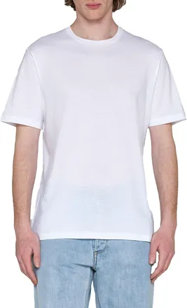 Herno Mens T-Shirt Superfine White Cotton T-Shirts And Polos