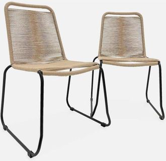 Sweeek Silla De Jard&iacute;n De Cuerda Apilable, Set De 2