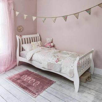N&ouml;a & Nani Astrid Single Bed Sleigh Frame in White