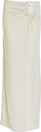 CHRISTOPHER ESBER Imber Cut-out Metallic-knit Maxi Skirt - Ecru - 12 (UK12 / M)