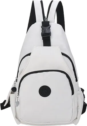 Generic Travel Sling Backpack - 22x12x36cm Lightweight Chest Tote Bag | Large Capacity Changeable Bag, Multi-Pocket Organizer For Hiking Commuting Outdoor Spo