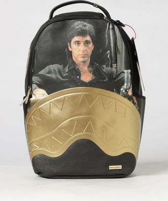 Sprayground Scarface Graphic Print PVC Backpack with Shark Crew Logo