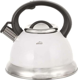 Lacor Hervidor Silbante Lacor Blanco - 2,5 Litros