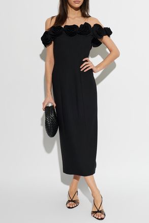 Rotate Off-shoulder Dress, Womens, Black