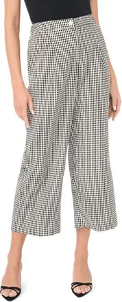 Vince Camuto Crop Straight Leg Pants in Rich Black at Nordstrom, Size Xx-Small