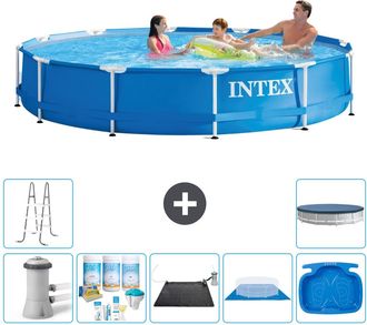 Intex Piscina Con Estructura Redonda - 366x76 Cm - 8-piezas S21179