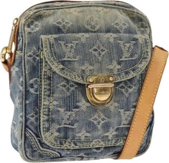 Louis Vuitton Pre-owned Cross Body Bags, female, Blue, Size: ONE SIZE Pre-owned Vintage Canvas Cross Body Bag