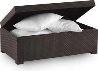 Shaf Habitat Et Jardin - Shaf Ba&uacute;l De Jard&iacute;n Exterior Diva 117x63x43 Cm - Grafito - Gris