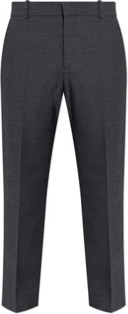 Acne Studios Stretch Wollen Pantalon - Heren - Slim Fit Broeken - Grijs - XL - Wol - Broeken