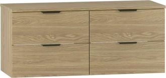 Petits Meubles Mueble bajo lavabo encimera estratificado marr&oacute;n