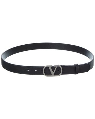 Valentino Vlogo Signature Leather Belt