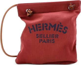 Herm&egrave;s Aline Bag Toile MM crossbody bag - Rood