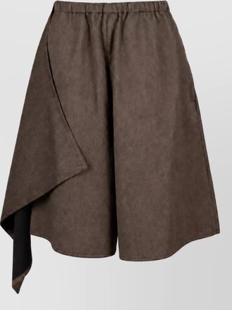 Niccol&ograve; Pasqualetti viscose satin asymmetric skirt