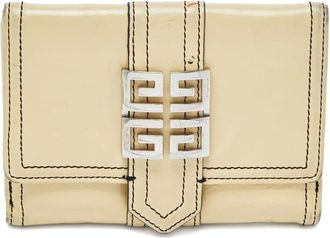Givenchy Portafoglio in pelle con placca logo - Toni neutri