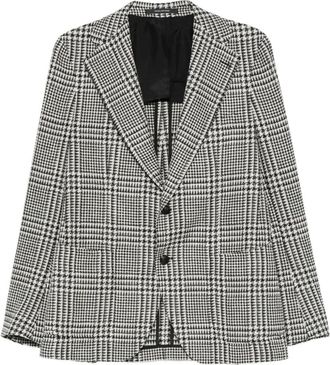 Tagliatore Geruite blazer - Zwart