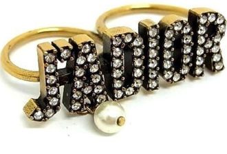 Dior Gold Metal Band Ring (Pre-Owned)