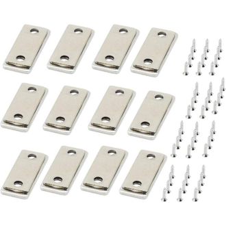 OEM Juego De 12 Piezas De Cierres Magn&eacute;ticos Ultrafinos Para Puertas De Armarios Con Tornillos, Potente Cierre Magn&eacute;tico Para Puertas Correderas, Armarios