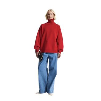 One & Other Truien & Vesten, Dames, Rood, M, Wol, Gini Sweater