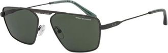 A|X Armani Exchange Ax2059S Zonnebril - unisex - Accessoires - Grijs - Maat: 56 MM