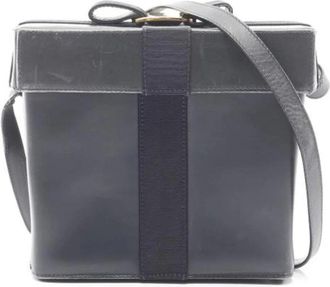 Ferragamo Pre-owned Leren Schoudertas - Dames - Vintage Schoudertas - Blauw - ONE Size - Leer - Vintage