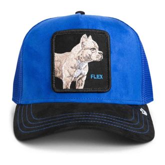 Goorin Brothers Accessoires, unisex, Blauw, ONE Size, Suède, Royal Pitbull Suede Trucker Cap