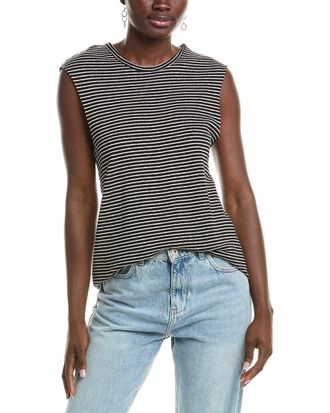 Officine G&eacute;n&eacute;rale Officine Generale Tank Linen-Blend T-Shirt