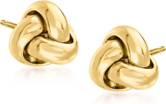 RS Pure by Ross-Simons Italian 14kt Yellow Gold Love Knot Stud Earrings