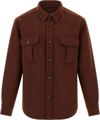 Brioni Hombre, Camisas, Marr&oacute;n, Talla: L