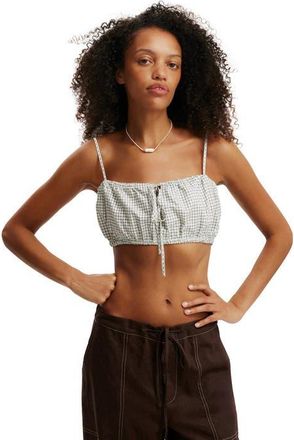 Cotton On Womens Emily Micro Top in Micro Check Seersucker at Nordstrom, Size 10