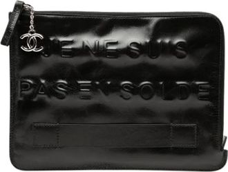 Chanel Pre-owned Clutches, female, Black, Size: ONE SIZE Pre-owned Clutch Bag