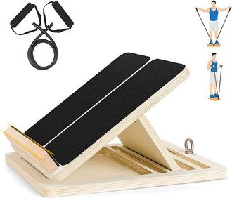 No Brand Tabla De Estiramiento Inclinada Y Ajustable Para Pantorrillas, Ideal Para Sentadillas, Estiramiento Muscular Y Entrenamiento De Equilibrio En El Gimna